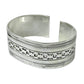 Solid 925 Sterling Silver Designer Adjustable Bangle