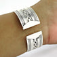 Solid 925 Sterling Silver Designer Adjustable Bangle