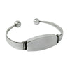 Solid 925 Sterling Silver Adjustable Vintage Cuff Bangle