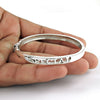 Solid 925 Sterling Silver Special Bangle Bracelet