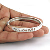 Solid 925 Sterling Silver Special Bangle Bracelet