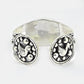 Elegant Solid 925 Sterling Oxidized Silver Handmade Bangle