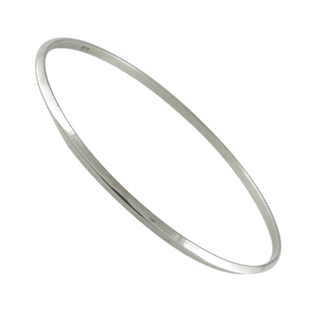 Solid 925 Sterling Silver Thin Bangle