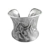 Solid 925 Sterling Silver Elegant Wide Bangle