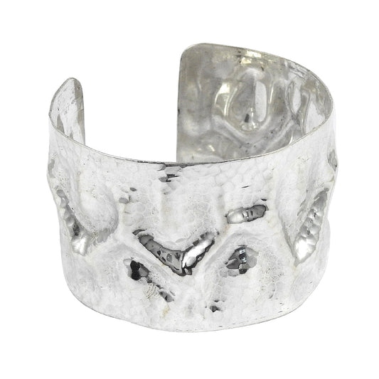 Handmade Solid 925 Sterling Silver Wide Bangle