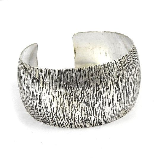 Solid 925 Sterling Silver Wide Women’s Bracelet