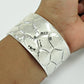 Handmade Solid 925 Sterling Silver Wide Adjustable Bangle