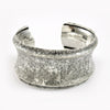 Solid 925 Sterling Silver Fashion Women’s Wide Bangle