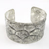 Solid 925 Sterling Silver Wide Bangle Gift for Women