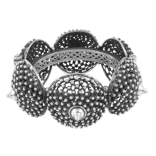 Solid 925 Sterling Silver Artisan Bangle