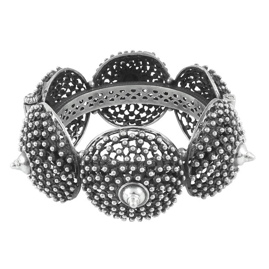 Solid 925 Sterling Silver Artisan Bangle