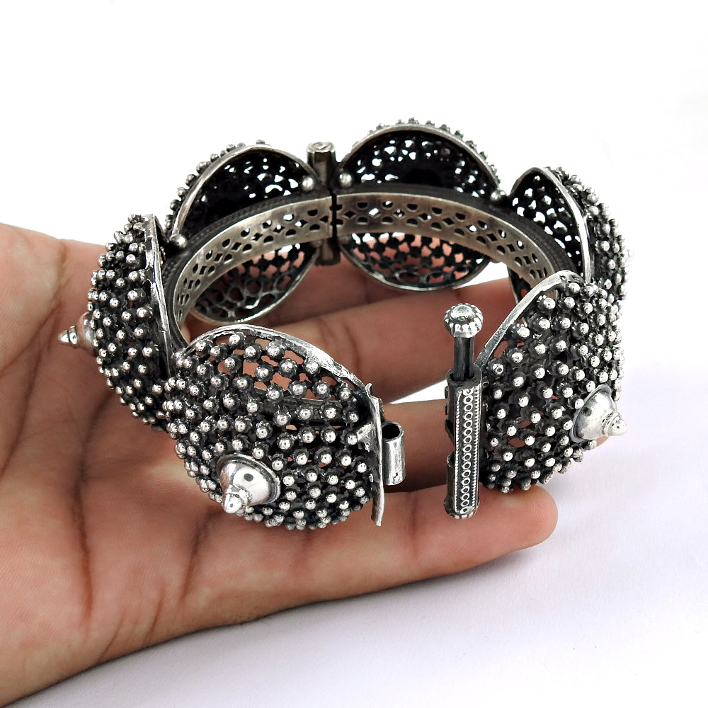 Solid 925 Sterling Silver Artisan Bangle