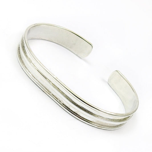 Solid 925 Sterling Silver Cuff Bangle Indian Jewelry