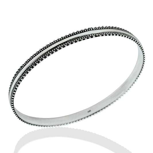 Solid 925 Silver Handmade Bangle Jewelry