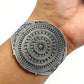 Solid 925 Sterling Silver Indian Artisan Cuff Bangle