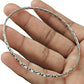 Solid 925 Sterling Silver Thin Bangle for Minimalist Style