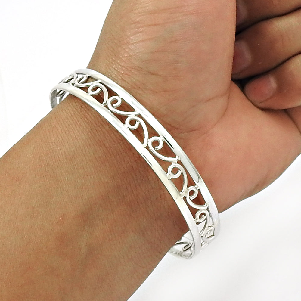 Solid 925 Sterling Silver Daily Wear Women’s Bangle