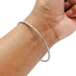 Solid 925 Sterling Silver Handmade Bangle Women Jewelry