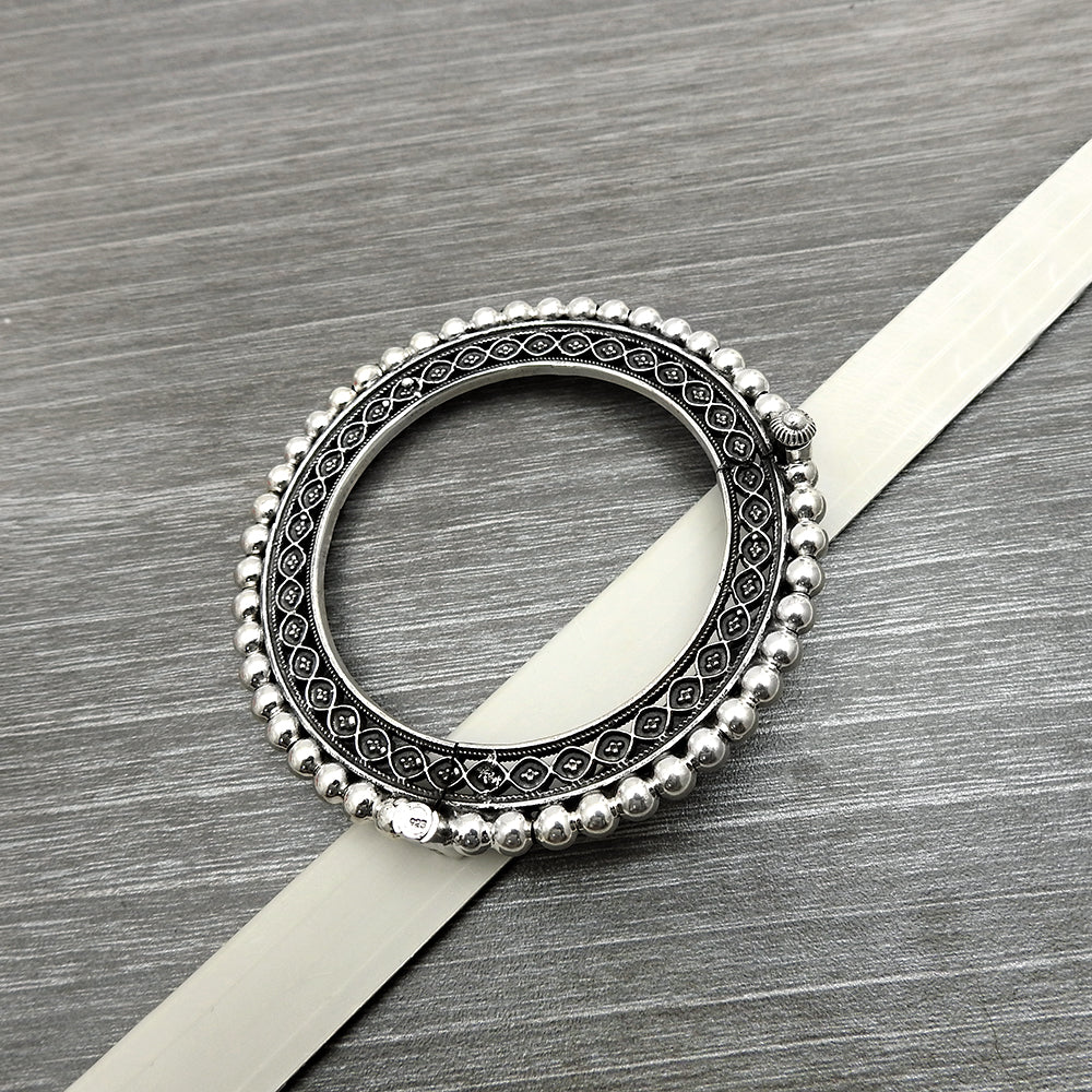 925 Sterling Silver Handmade Artisan Bangle Women Jewelry