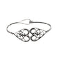 925 Sterling Silver Heart Cuff Bangle