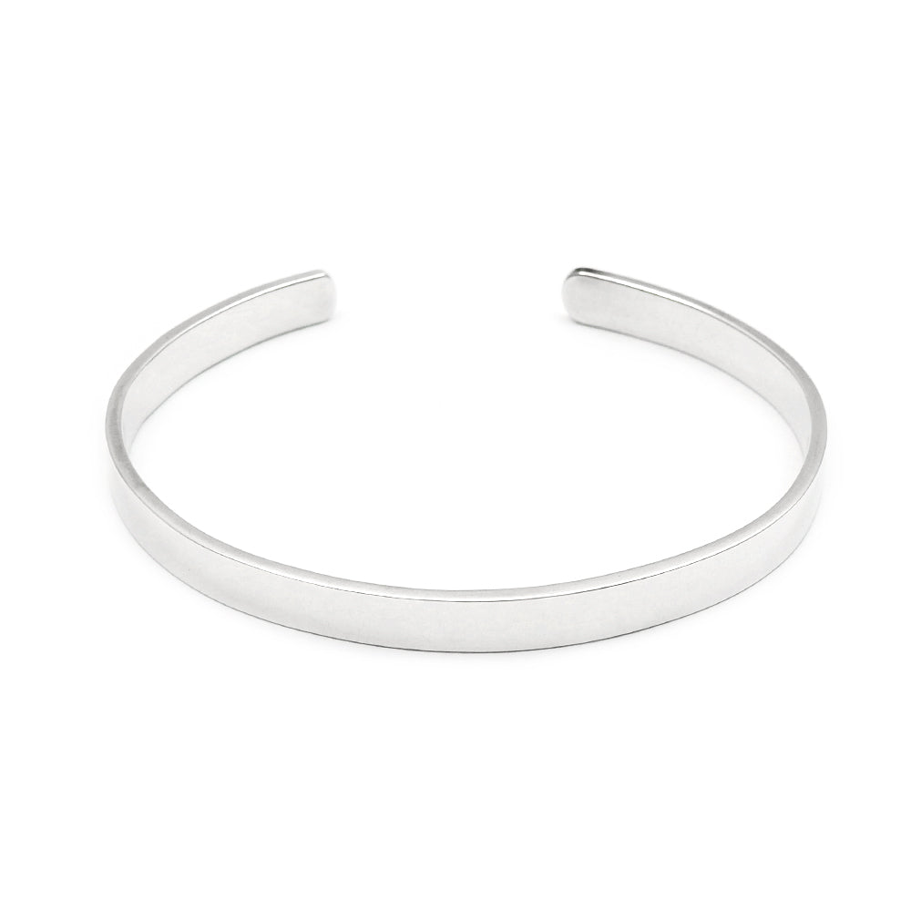 Solid 925 Sterling Silver Bangle For Women