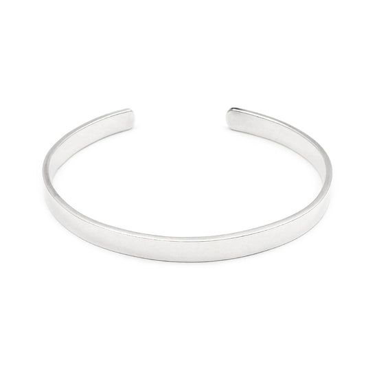 Solid 925 Sterling Silver Bangle For Women