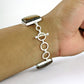 Birthday Gift Chain Boho Bracelet 925 Silver Natural Jasper Gemstone P55