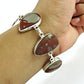 Jasper Stone Solid 925 Silver Wife Artisan Chain Bezel New Bracelet Jewelry