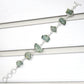Natural Aquamarine 925 Sterling Silver Bezel Bracelet Rough Stone Jewelry