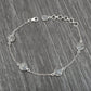 Solid 925 Silver Rainbow Moonstone Bezel Bracelet Party Wear Jewelry