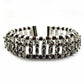 Natural Garnet Gemstone Chain Tribal Bracelet 925 Sterling Silver For Girls X2