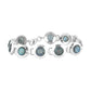 925 Solid Silver Labradorite Gemstone Mother Chain Anniversary Tribal Bracelet