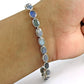 Solid 925 Sterling Silver Natural Labradorite Gemstone Statement Bracelet