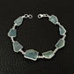 Aquamarine Gemstone 925 Silver Anniversary Ethnic Chain Sister Birthday Bracelet