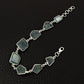 Aquamarine Stone 925 Solid Silver Birthday Chain Mother Unique Bracelet Jewelry