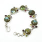 Natural Labradorite Gemstone Chain Stylish Bracelet 925 Silver For Girls A4