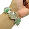 Birthday Gift Chain Ethnic Bracelet 925 Silver Natural Aventurine Gemstone F3