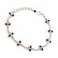 Birthday Gift Natural Cubic Zirconia Chain Vintage Bracelet 925 Silver F17