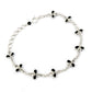 Natural Cubic Zirconia Gemstone Chain Ethnic Bracelet 925 Silver For Women H3