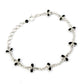 Natural Cubic Zirconia Gemstone Chain Ethnic Bracelet 925 Silver For Women H3