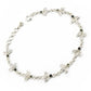 Natural Cubic Zirconia Vintage December Bezel Chain Bracelet 925 Solid Silver