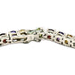 Round Shaped Natural Gemstones 925 Sterling Silver Bracelet