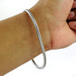Solid 925 Sterling Silver Sbake Chain Bracelet