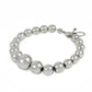 Solid 925 Sterling Silver Beaded Bracelet