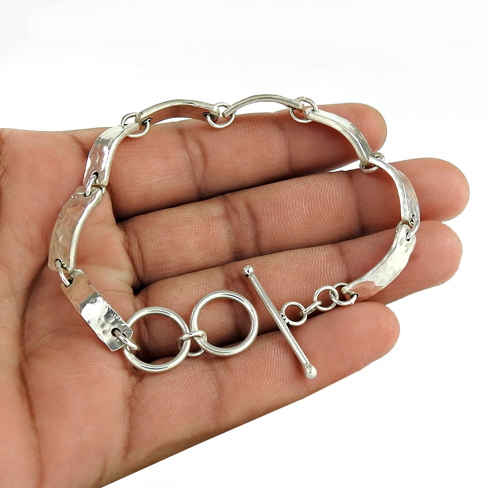 Solid 925 Sterling Silver Vintage Bracelet
