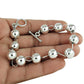 Solid 925 Sterling Silver Beads Bracelet For Women