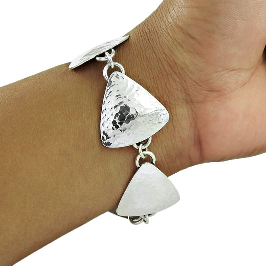 Solid Sterling Silver Unique Handcrafted Bracelet