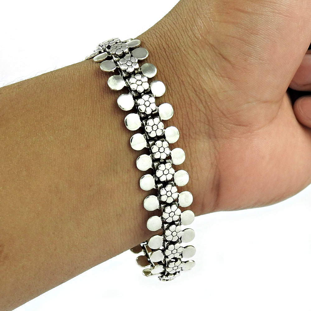 925 Sterling Silver Statement Bracelet For Women