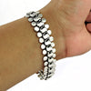 Vintage Solid Sterling Silver Statement Bracelet For Women