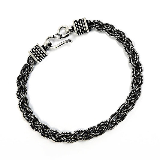 HANDMADE 925 Solid Sterling Silver Jewelry Oxidized Bracelet